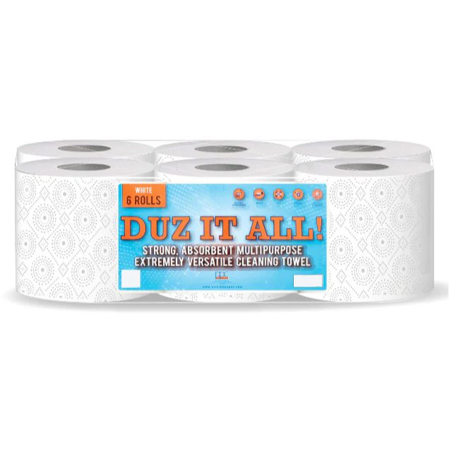Duzz It All White 6 Rolls
