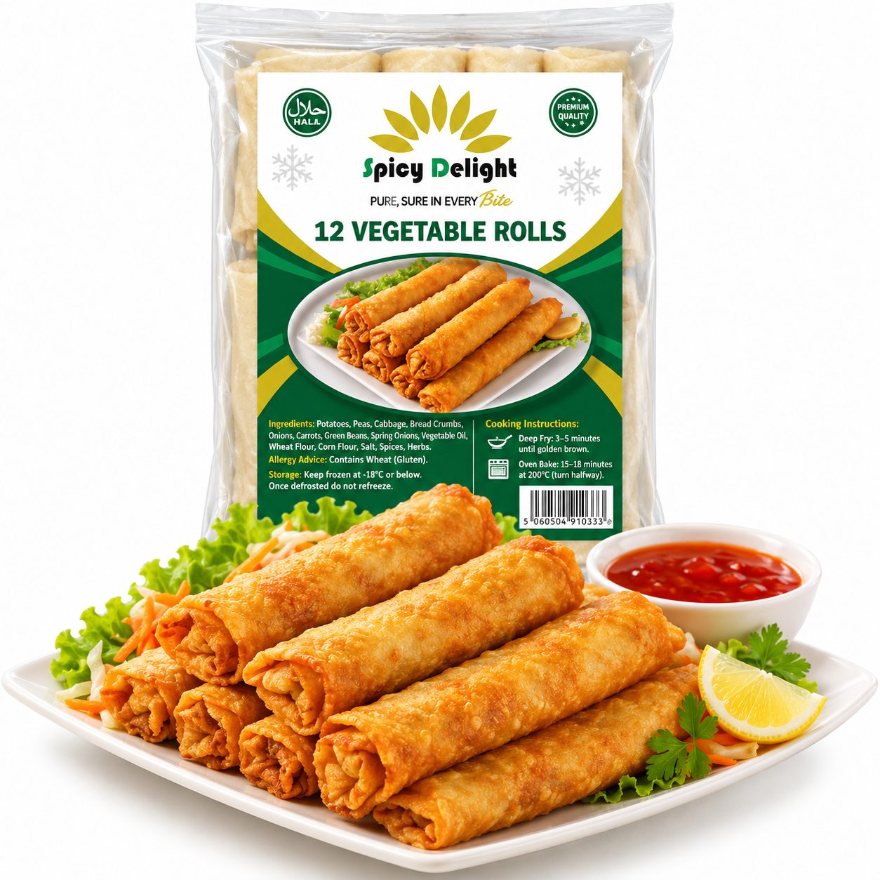 Spicy Delight 20 Chicken Rolls